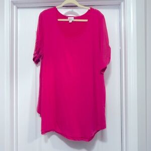 LuLaRoe 3XL Women's Pink Morgan Top